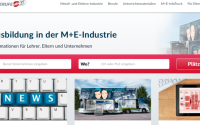 M&E Berufe Internetseite