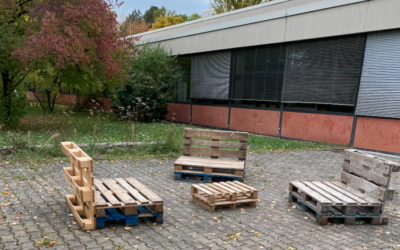 Palettenspende für Sitzgelegenheiten
