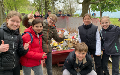 Aufräumaktion der 5b und 5c