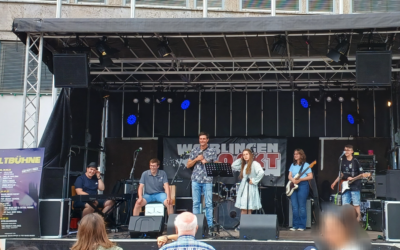 Schulband auf dem Altstadtfest und in Korb