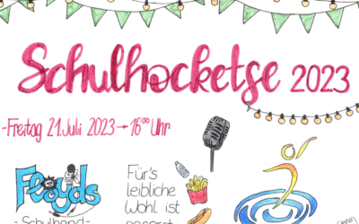 Schulhocketse am 21.7.23